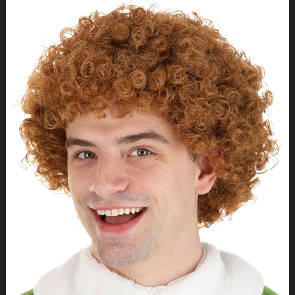 Tipsy Elves NEW Brown Afro Wig Will Ferrel, Elf, Napoleon‎ Dynamite Adult OS